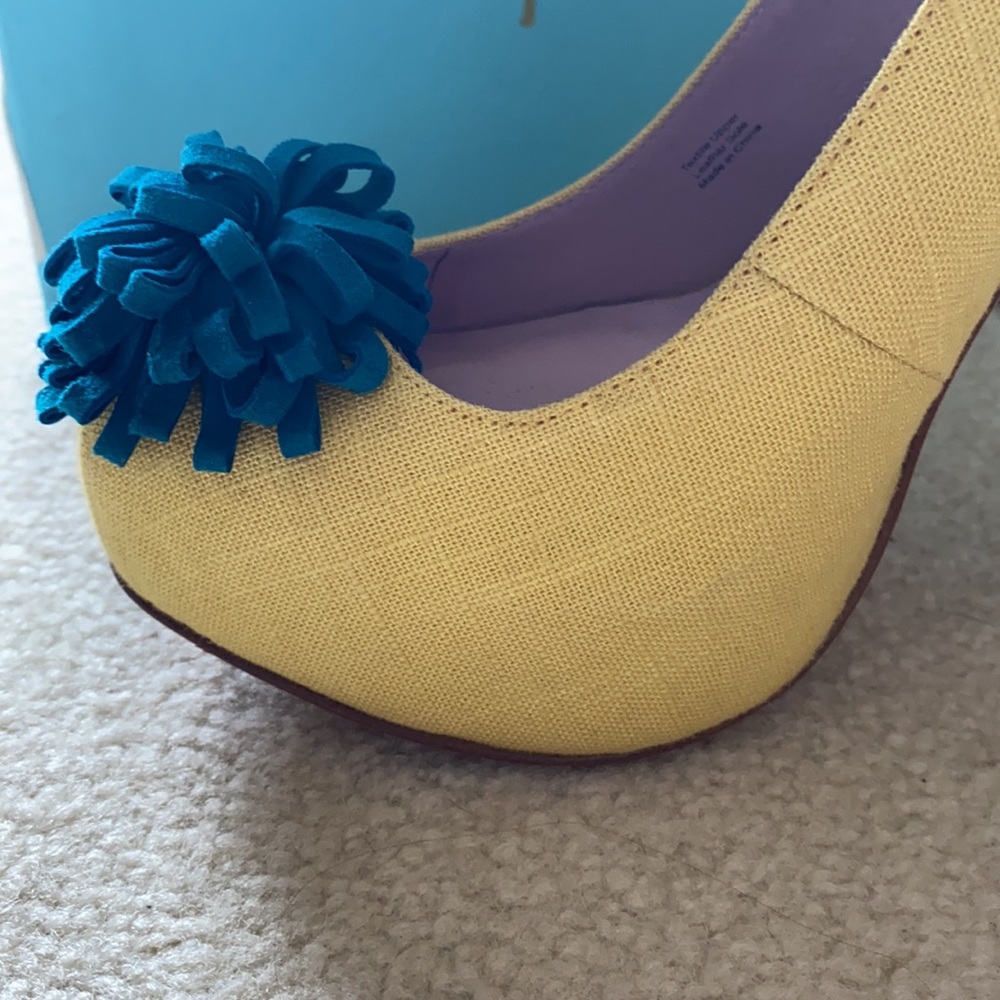 💥SOLD💥✨RARE ✨ Vivienne Westwood Canvas Platform Slingback Pumps - Picture 12 of 14